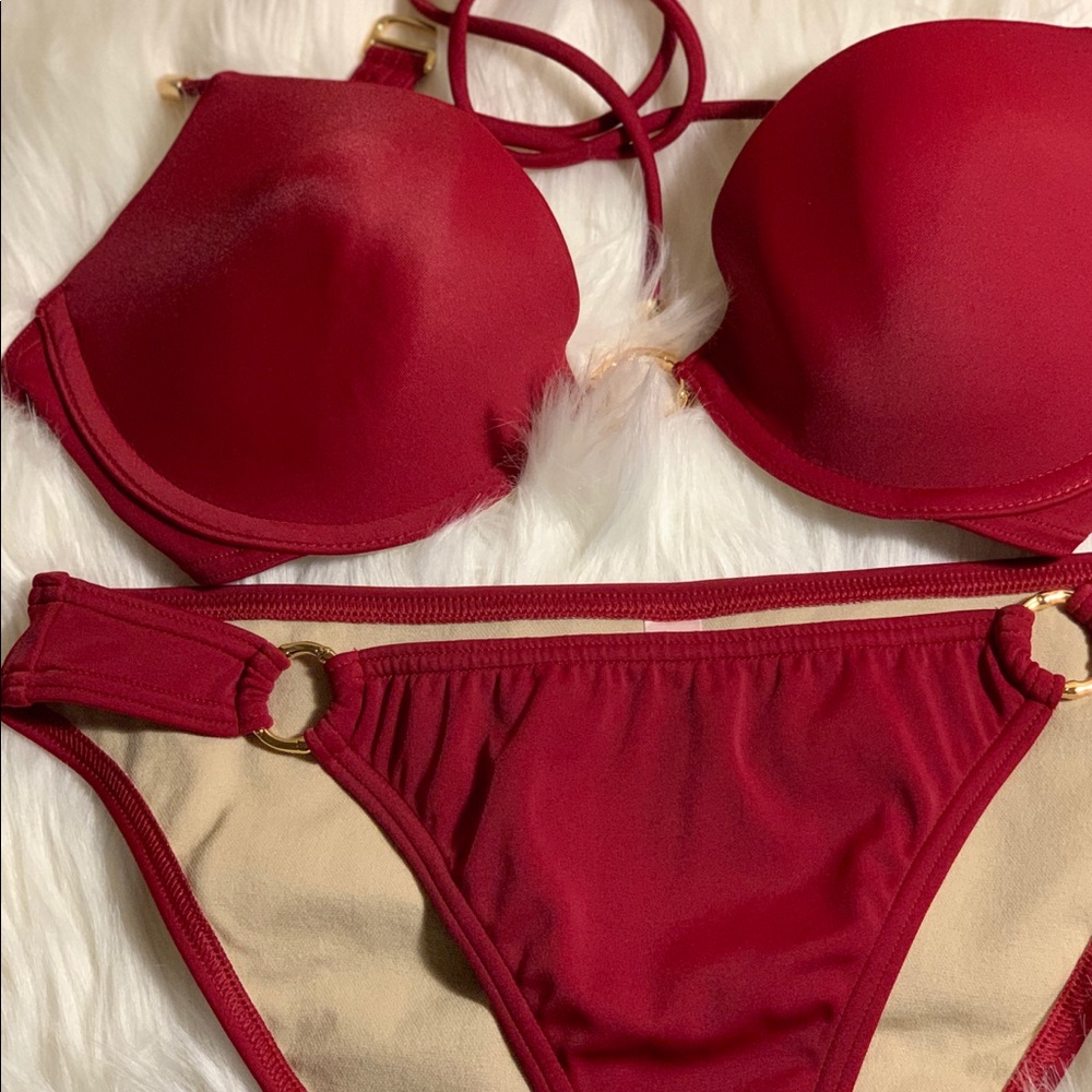 NWOT Victoria’s Secret Wine “O Ring” Bikini